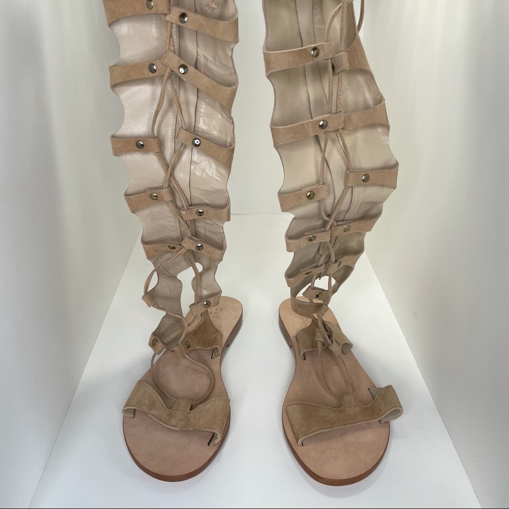 ❎SOLD Cornetti Gladiator Sandals Lace Up Leather Slides Italian Conca EU 37 - Picture 5 of 13